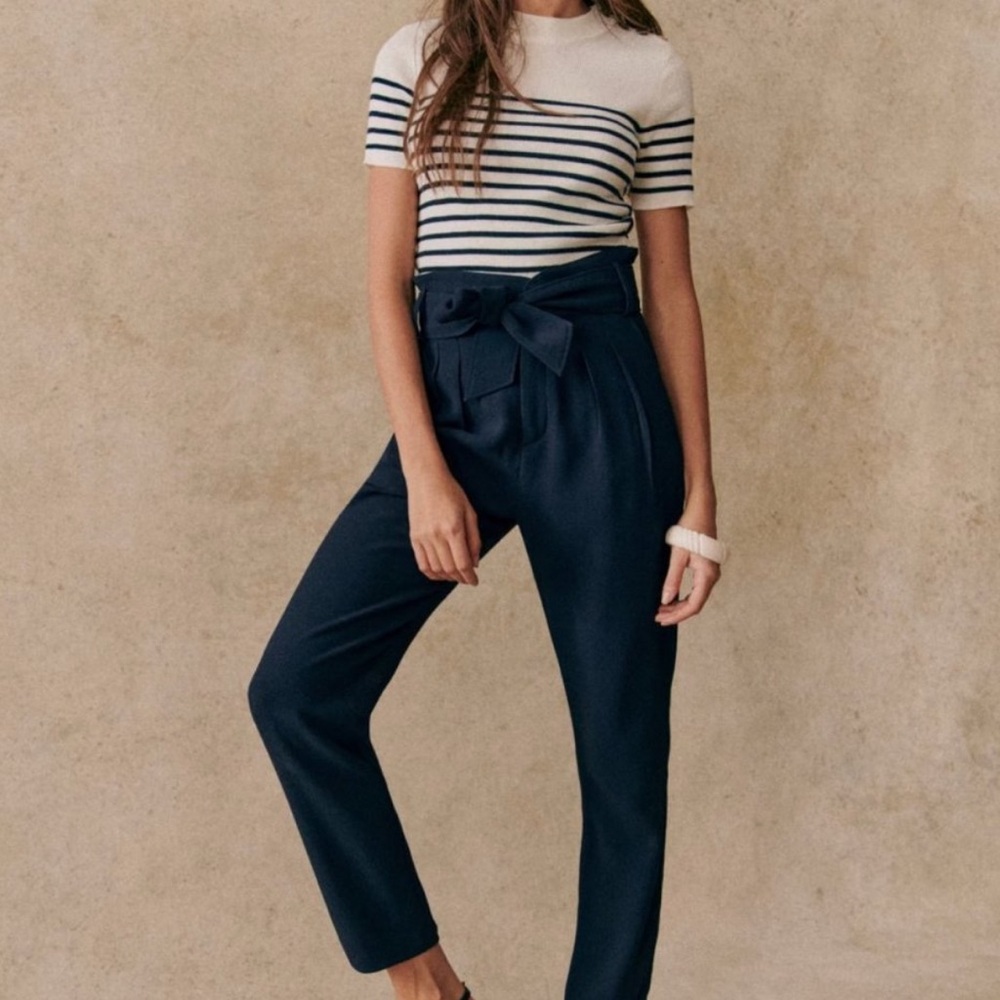 Sezane Austin Trousers, Midnight size 38 (6 US)